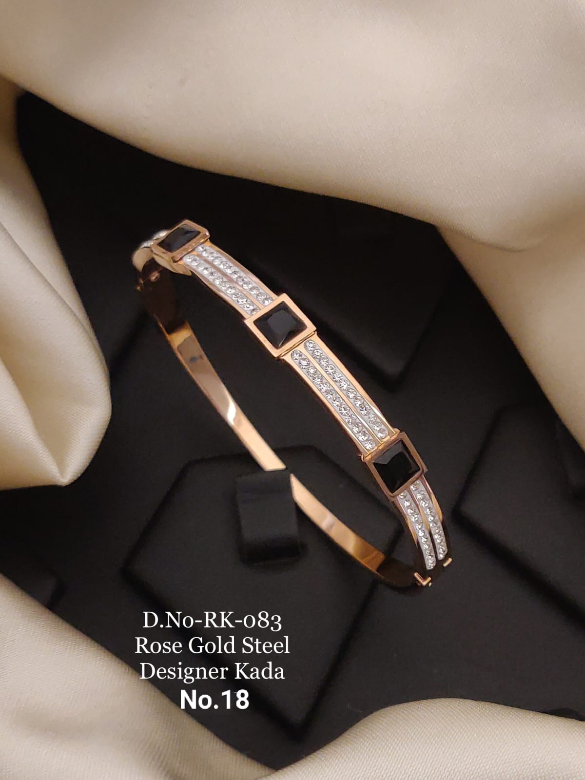 Rose Gold Free Size Steel Designer Breslet Kada Catalog
